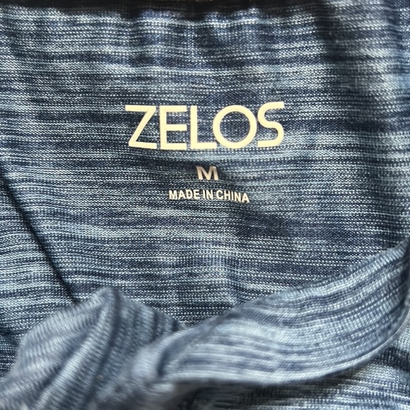Zelos Blue Dry Fit Henley - Picture 3 of 5